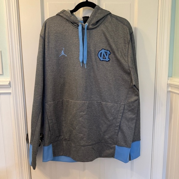 Air Jordan MJ UNC Gray Blue Up Hoodie  North Carolina ELITE Sz XL - Picture 1 of 10